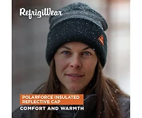 RefrigiWear Men's PolarForce Insulated Reflective Cap - Warm Winter Headwear for Extreme Cold, High Visibility