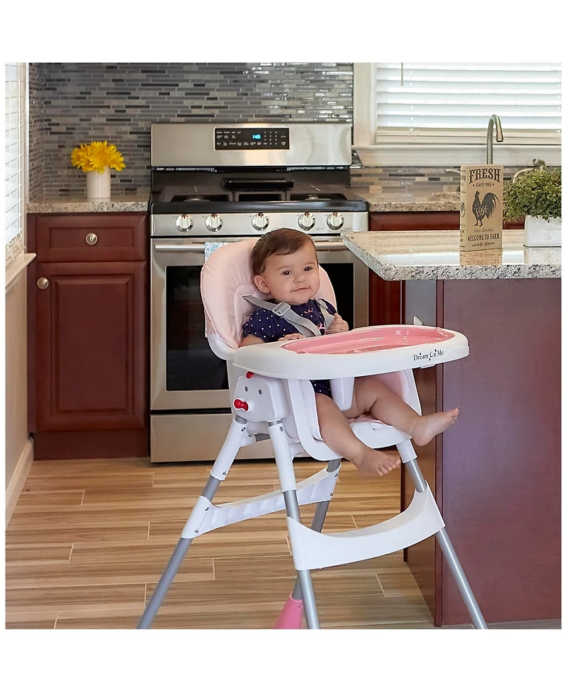 Dream On Me Baby Portable 2-In-1 Table Talk High Chair |Convertible |Compact |Light weight Highchair