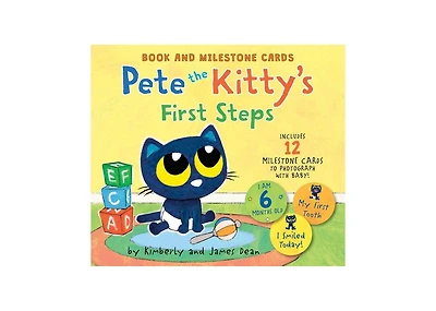 Pete the Kitty's First Steps- Book and Milestone Cards by James Dean