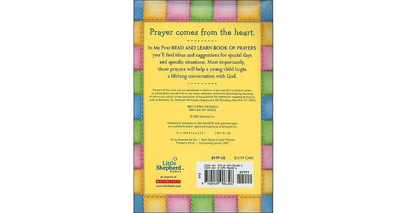My First Read and Learn Book of Prayers by Mary Manz Simon