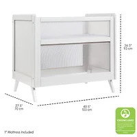 Halo Dream Inc. Breathable Mesh 2-in-1 Mini Crib - Greenguard Gold Certified