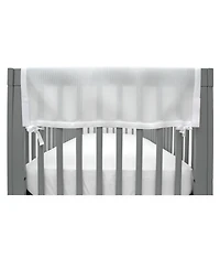 BreathableBaby Breathable Mesh Crib RailGuard Teething Cover, 27" Short Panel (2-Pack)