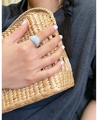 Rose — Off-White Jade Ring