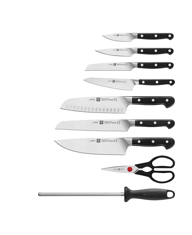 Zwilling Pro 10pc Block Set with Walnut Block