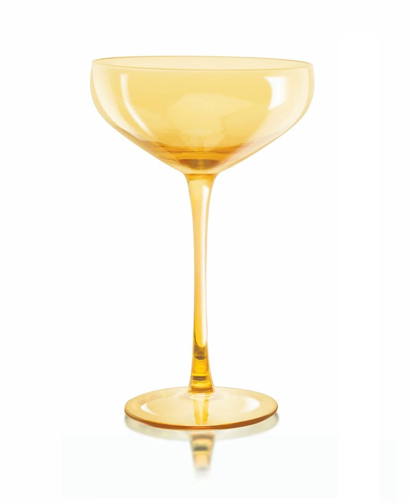 Carnival Coupe 13 oz Glasses, Set of 4