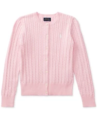 Polo Ralph Lauren Girls 2T-16 Cable-Knit Cotton Cardigan