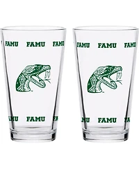 Florida A&M Rattlers Two-Pack Knockout 16 Oz Pint Glass Set