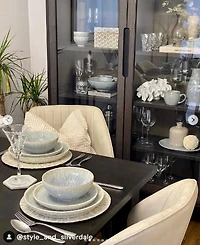 Denby Halo Speckle Dinner Plates, Set of 4