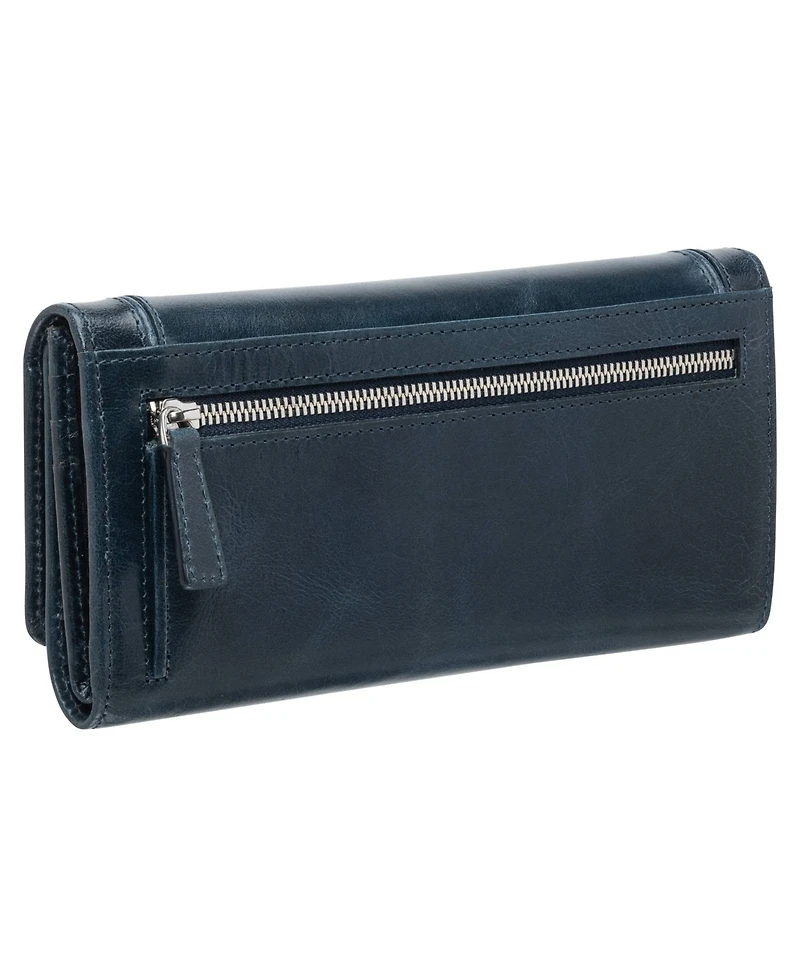 Mancini South Beach Rfid Secure Trifold Wallet