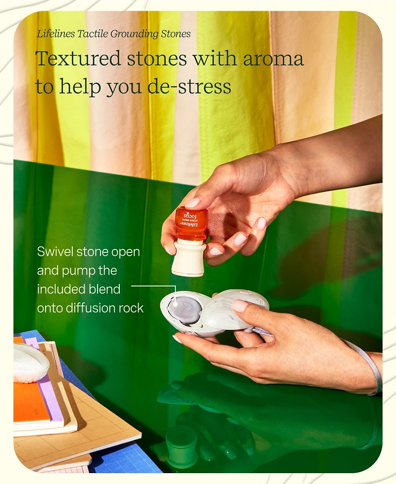 Lifelines Grounding Stones - Tactile Collection Plus Essential Oil Blend