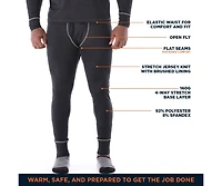 RefrigiWear Big & Tall Lightweight Base Layer Bottom - Ultimate Flexibility Warmth for All Seasons