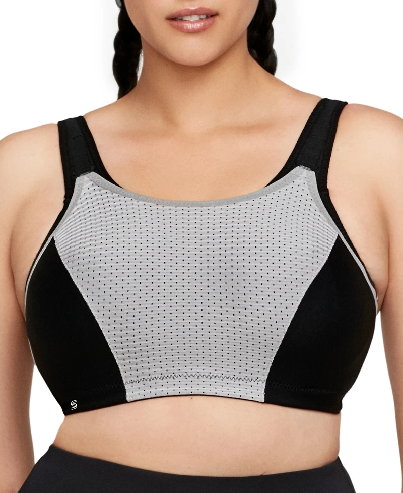 Women's Full Figure Plus Adjustable Wirefree Sports Bra 1166