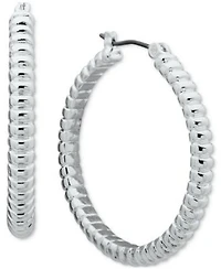 Anne Klein Silver Tone Or Gold Tone Assorted Hoop Earrings Collection