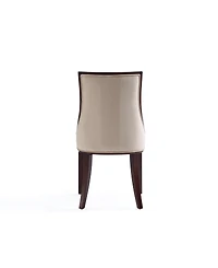 Manhattan Comfort Fifth Avenue 2-Piece Leatherette Upholstered Dining Chair Set