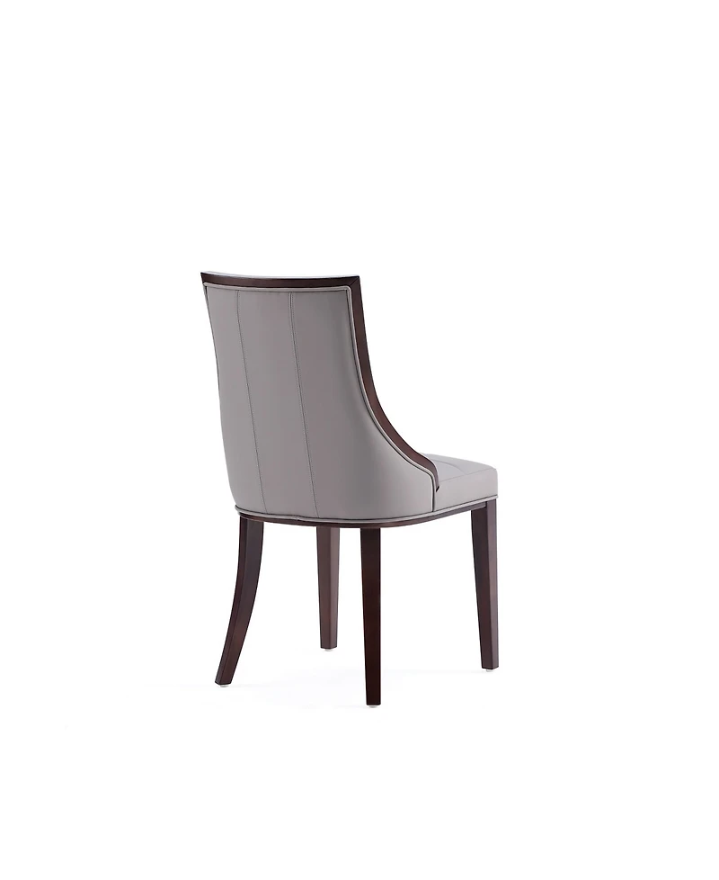 Manhattan Comfort Fifth Avenue 2-Piece Leatherette Upholstered Dining Chair Set