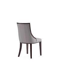 Manhattan Comfort Fifth Avenue 2-Piece Leatherette Upholstered Dining Chair Set