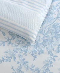 Laura Ashley Bedford Cotton Reversible Comforter Set