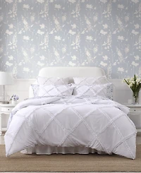 Laura Ashley Norah Solid Microfiber 2 Piece Comforter Set