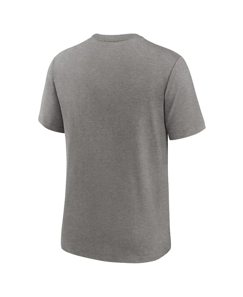 Men's Nike Heather Charcoal Cleveland Browns Team Tri-Blend T-shirt