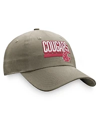 Men's Top of the World Khaki Washington State Cougars Slice Adjustable Hat