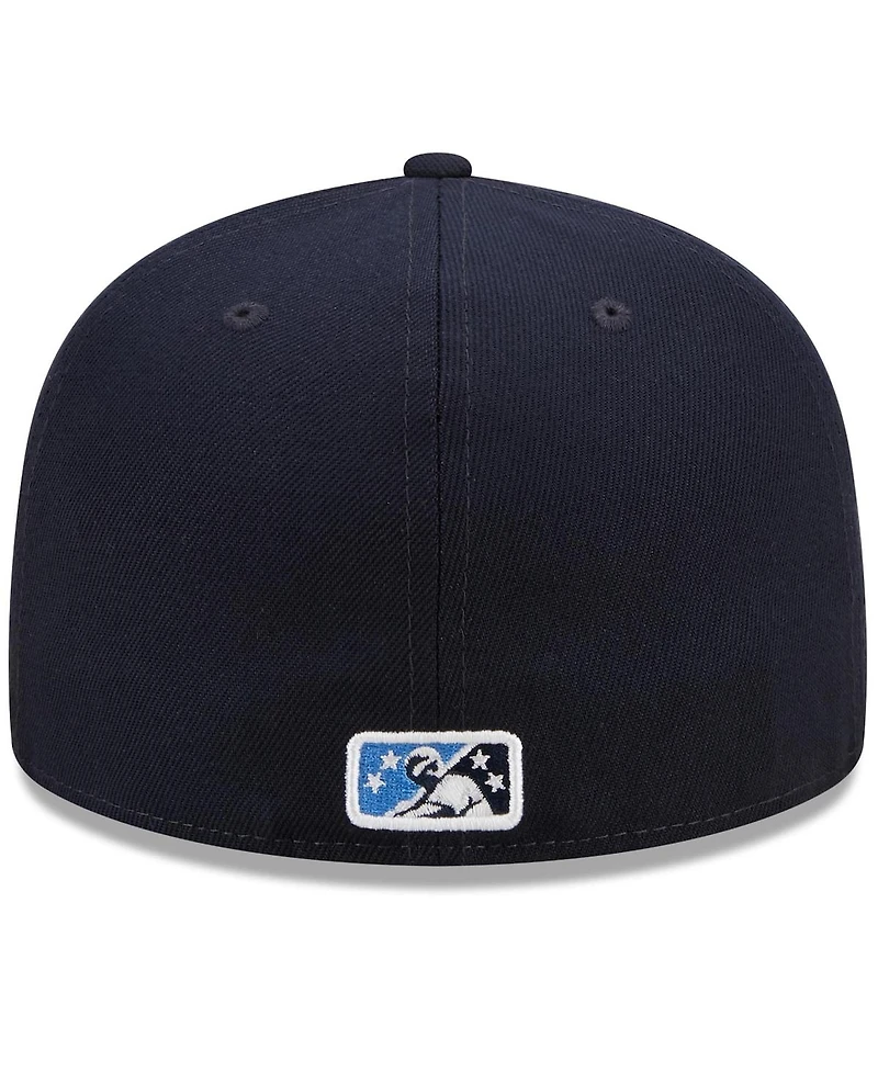 Men's New Era Navy Lake County Captains Marvel x Minor League 59FIFTY Fitted Hat