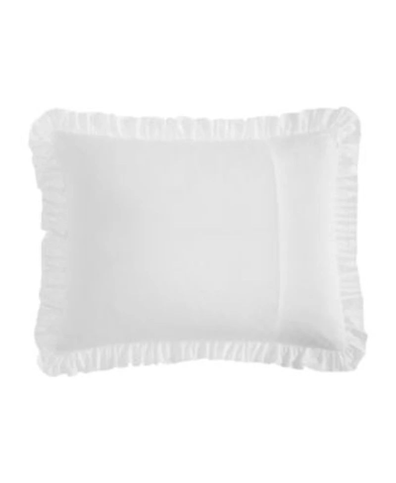 Laura Ashley Eyelet Ruffle Microfiber Comforter Set