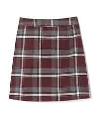 French Toast Toddler Girls Adjustable Waist Plaid Two-Tab Scooter Plaid Skirt