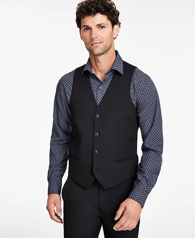 Alfani Men's Slim-Fit Stretch Solid Suit Vest, Created for Macy's