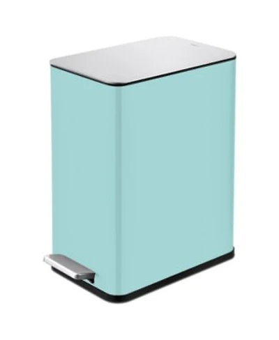 Qualiazero 10l 2.6 Gallon Slim Step Can Shiny Baby Blue