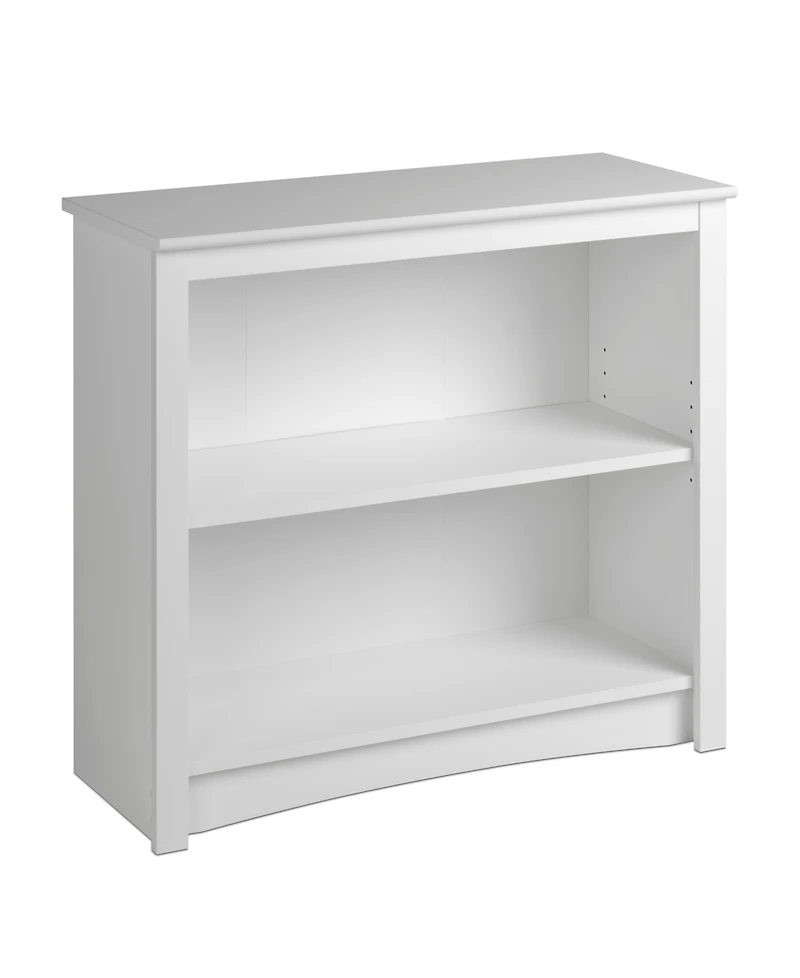 Prepac 31.5" 2-Shelf Composite Wood Home Office Standard Bookcase