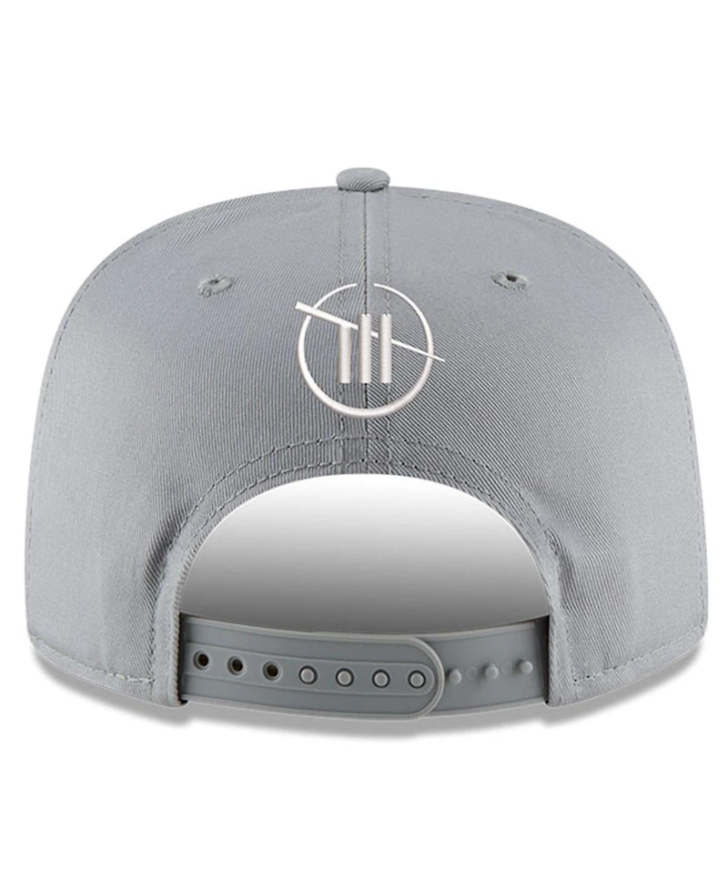 Men's New Era Gray Trackhouse Racing Golfer Snapback Adjustable Hat