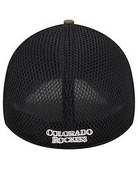 Men's New Era Camo Colorado Rockies Team Neo 39THIRTY Flex Hat