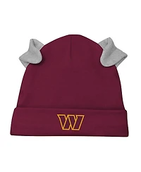 Newborn and Infant Boys Girls White, Burgundy Washington Commanders Dream Team Onesie Pants Hat Set