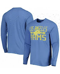 Men's '47 Brand Royal Los Angeles Rams Wide Out Franklin Long Sleeve T-shirt