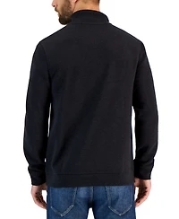 Club Room Men's Birdseye Quarter-Zip Pullover
