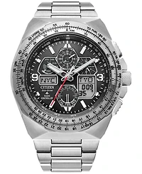 Citizen Eco-Drive Men's Chronograph Promaster Skyhawk Stainless Steel Bracelet Watch 46mm