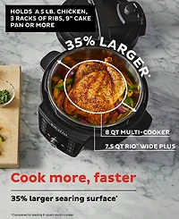 Instant Pot 7.5Qt Rio Wide Plus 9-in-1 Multi-Cooker