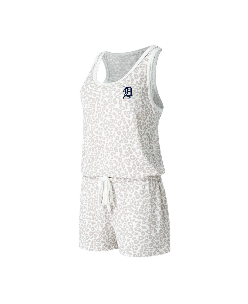 Women's Concepts Sport Cream Detroit Tigers Montana Hacci Knit Romper