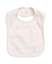 Baby Girls Polo Pony Interlock Bib