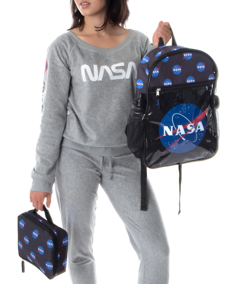 Nasa Meatball Logo Backpack Lunch Bag Water Bottle Squishy Toy Ice Pack 5 Pc Mega Set