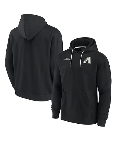 Men's and Women's Fanatics Signature Black Arizona Diamondbacks Super Soft Fleece Pullover Hoodie