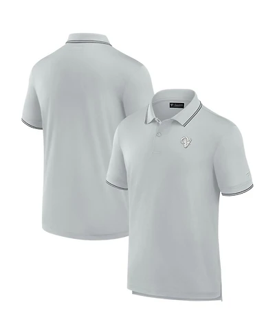 Men's Fanatics Signature Gray Los Angeles Rams Pique Polo Shirt