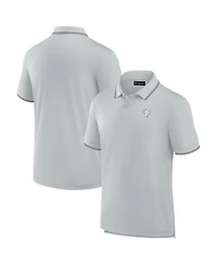 Men's Fanatics Signature Gray Los Angeles Rams Pique Polo Shirt