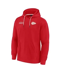 Men's and Women's Fanatics Signature Red Kansas City Chiefs Super Soft Fleece Pullover Hoodie