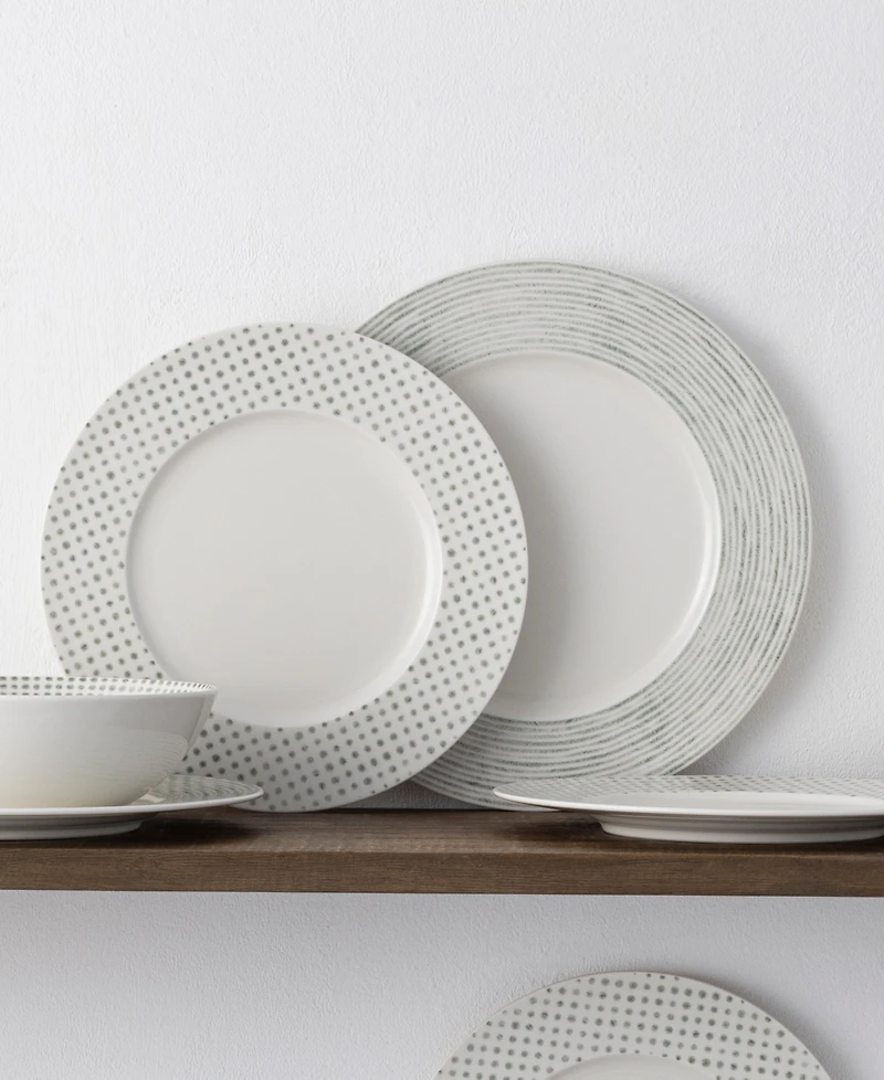 Noritake Hammock Rim 12-Piece Dinnerware Set, Service for 4