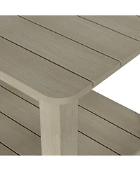 3-Piece Outdoor Adirondack Coffee Table and Side Table Set