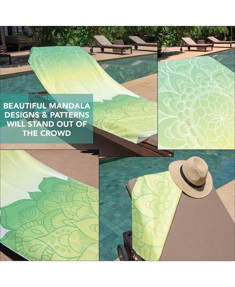 Mandala Beach Towel w/ Travel Bag - 30x70 Color Options
