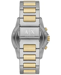 A|X Armani Exchange Men's Quartz Chronograph Multi Stainless Steel Watch 44mm Set, 2 Pieces
