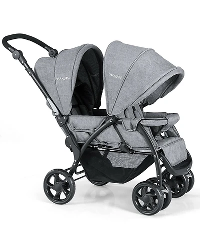 Costway Baby Twin Double Stroller Lightweight Travel Stroller Pushchair