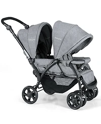 Costway Baby Twin Double Stroller Lightweight Travel Stroller Pushchair